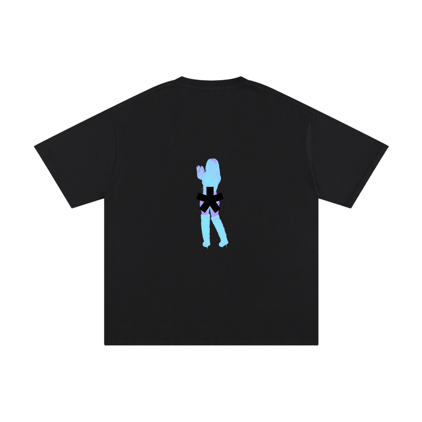 Black la*mar One Time For My LA* Hoes tee — back