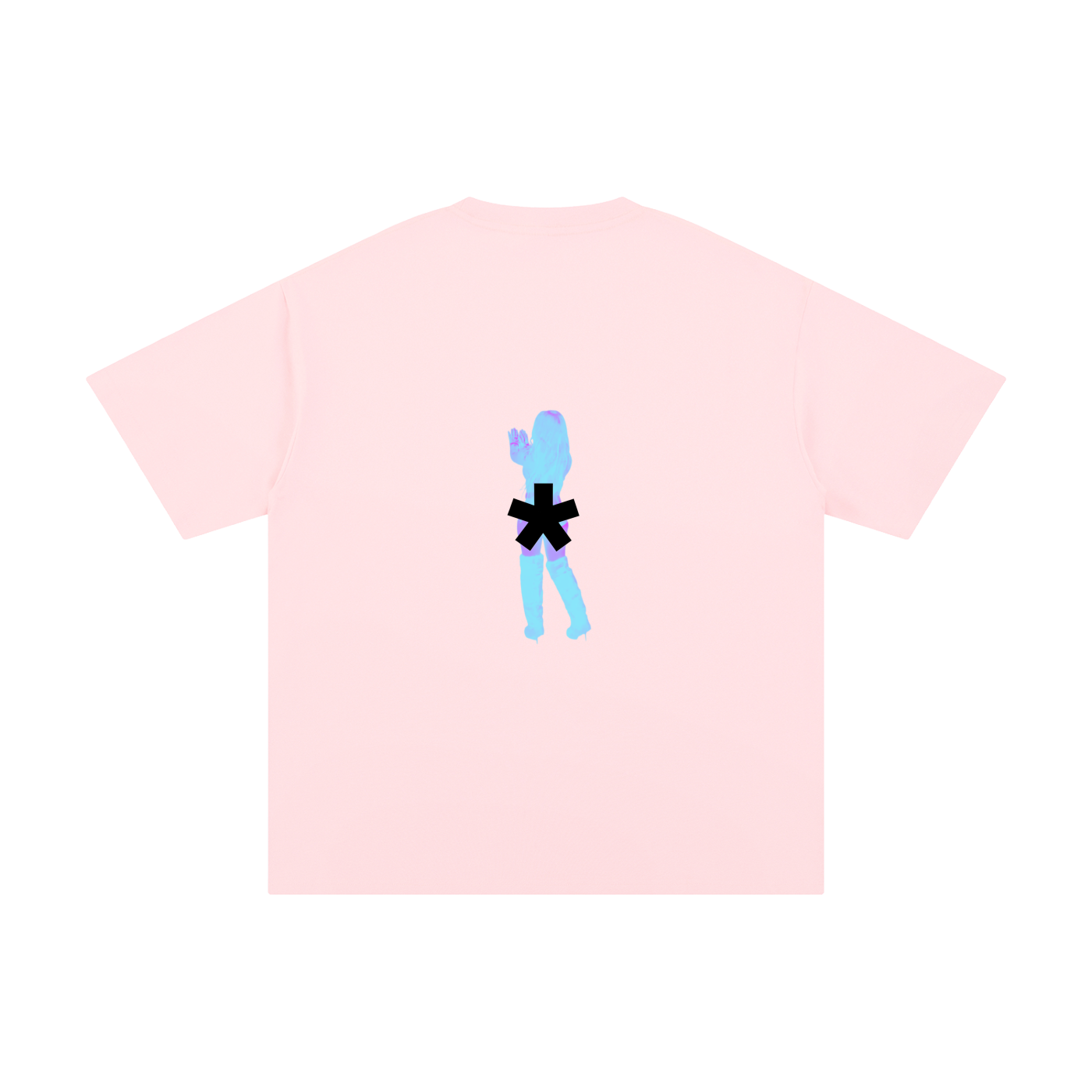 Pink la*mar One Time For My LA* Hoes tee — back